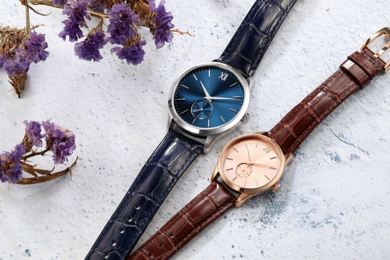 Watches developed for a fashion brand, styled with its clothing and accessories